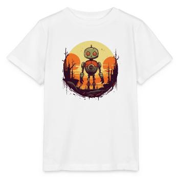 Robot - Stanley/Stella Kinder T-Shirt MINI CREATOR  - Weiß - Vorne - Maike (125cm)