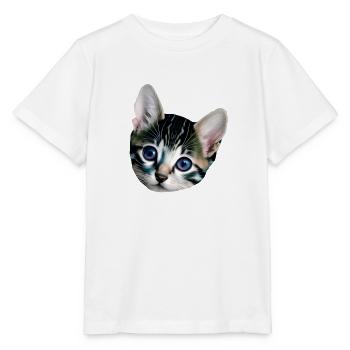 Kätzchen - Stanley/Stella Kinder T-Shirt MINI CREATOR  - Weiß - Vorne - Maike (125cm)