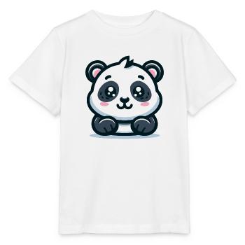 Panda Bear: Cartoon Theme - Stanley/Stella MINI CREATOR Kids’ T-Shirt - white - Front - Maike (125cm)