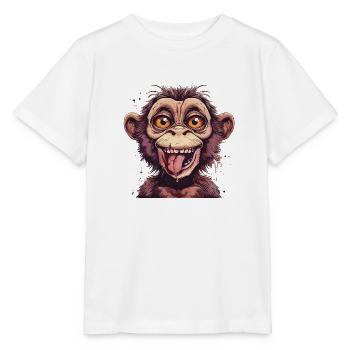 Crazy Monkey - Stanley/Stella MINI CREATOR Kids’ T-Shirt - white - Front - Maike (125cm)