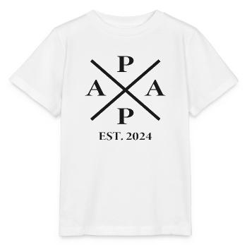 Papa - Futur papa - père - T-shirt bio MINI CREATOR Stanley/Stella Enfant - blanc - Devant - Maike (125cm)