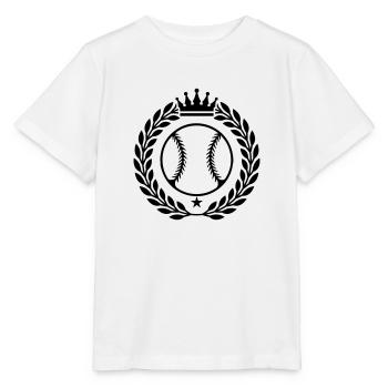 Baseball Crest - Stanley/Stella MINI CREATOR Kids’ T-Shirt - white - Front - Maike (125cm)
