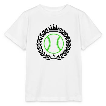 Baseball Crest - Stanley/Stella MINI CREATOR Kids’ T-Shirt - white - Front - Maike (125cm)