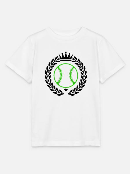baseball wappen - Stanley/Stella Kinder T-Shirt MINI CREATOR  - Weiß