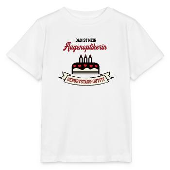 Geburtstag Augenoptikerin Augenoptiker Optikerin - Stanley/Stella Kinder T-Shirt MINI CREATOR  - Weiß - Vorne - Maike (125cm)