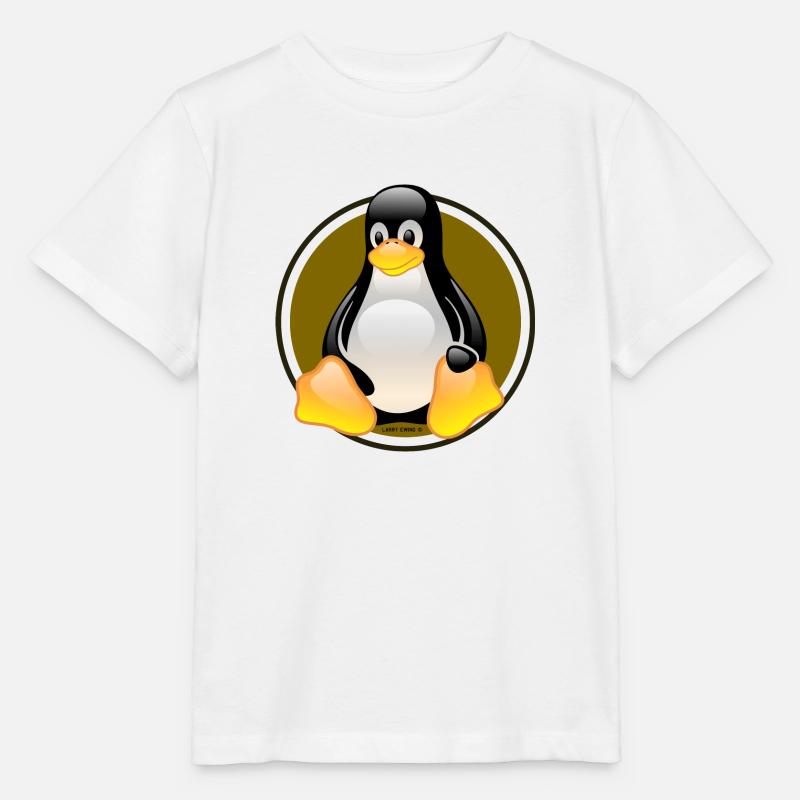 Linux Tux - Stanley/Stella Kinder T-Shirt MINI CREATOR  - Weiß