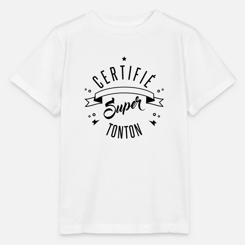 certifié super tonton - T-shirt bio MINI CREATOR Stanley/Stella Enfant - blanc