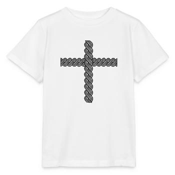 Croatia pleter križ cross kreuz ornament - Stanley/Stella Kinder T-Shirt MINI CREATOR  - Weiß - Vorne - Maike (125cm)