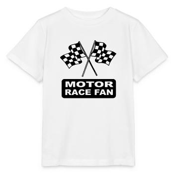 Chequered Flags for the dedicate motor racing fan - Stanley/Stella MINI CREATOR Kids’ T-Shirt - white - Front - Maike (125cm)