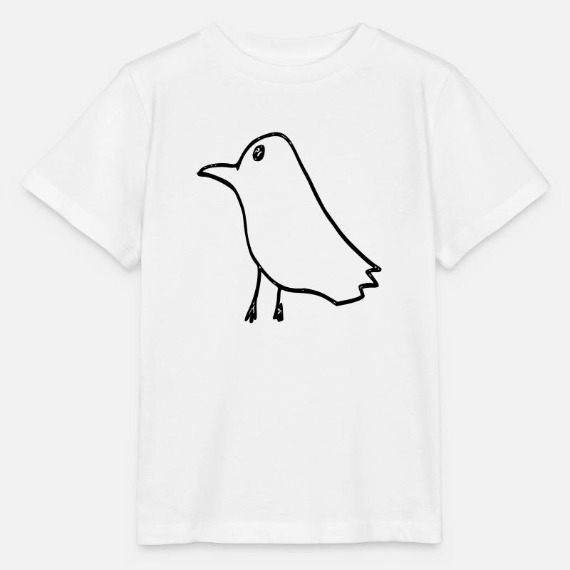 corbeau - T-shirt bio MINI CREATOR Stanley/Stella Enfant - blanc