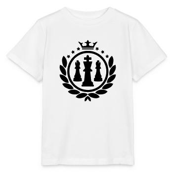Couronne de Laurier (échecs) - T-shirt bio MINI CREATOR Stanley/Stella Enfant - blanc - Devant - Maike (125cm)
