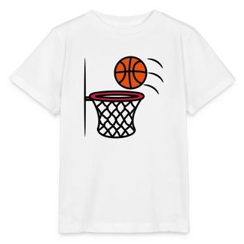 Basketball korb - Stanley/Stella Kinder T-Shirt MINI CREATOR  - Weiß - Vorne - Maike (125cm)