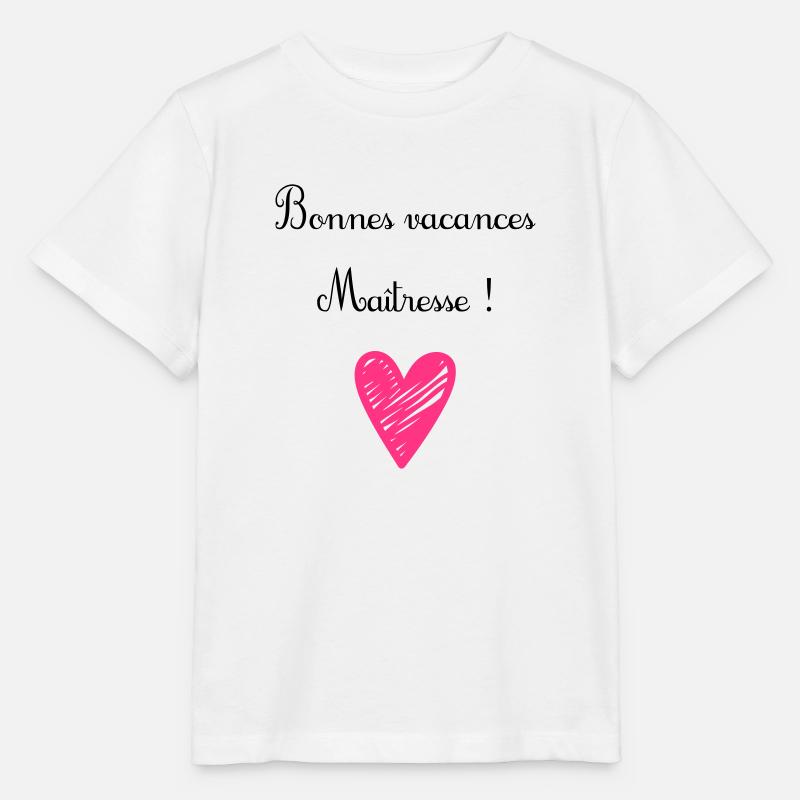 bonnes vacances maîtresse - Stanley/Stella Kinder T-Shirt MINI CREATOR - Weiß
