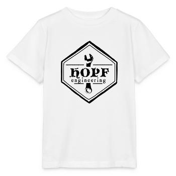 HOPF eng. - Logo klein - Stanley/Stella Kinder T-Shirt MINI CREATOR  - Weiß - Vorne - Maike (125cm)
