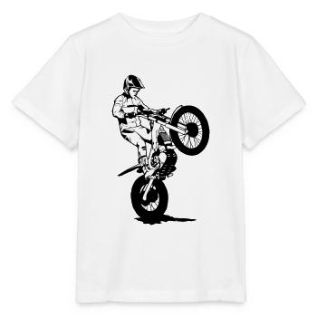 Motorrad Trial - Motorcycle Trial - Stanley/Stella MINI CREATOR Kids’ T-Shirt - white - Front - Maike (125cm)