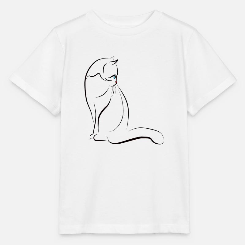 Chat Chats - T-shirt bio MINI CREATOR Stanley/Stella Enfant - blanc