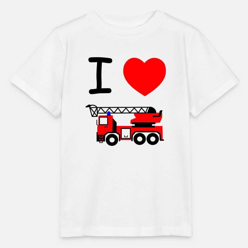 Pompiers - T-shirt bio MINI CREATOR Stanley/Stella Enfant - blanc