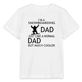 Snowboard Snowboarder - Stanley/Stella Kinder T-Shirt MINI CREATOR  - Weiß - Vorne - Maike (125cm)