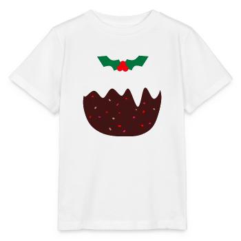 Weihnachtspudding mit bunten Beeren - Stanley/Stella Kinder T-Shirt MINI CREATOR  - Weiß - Vorne - Maike (125cm)