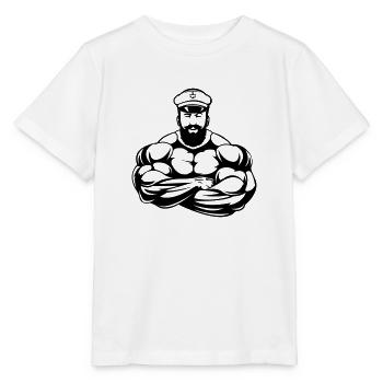 Strong Captain - Stanley/Stella Kinder T-Shirt MINI CREATOR  - Weiß - Vorne - Maike (125cm)