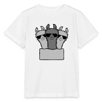 L’équipe de Empty Shield Lama - T-shirt bio MINI CREATOR Stanley/Stella Enfant - blanc - Devant - Maike (125cm)