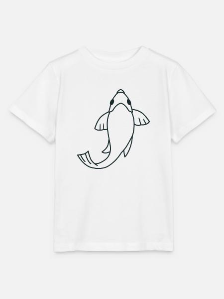 Einzelne Koi-Schwimmfische - Stanley/Stella Kinder T-Shirt MINI CREATOR  - Weiß