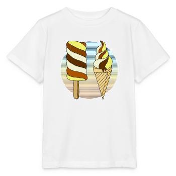 Eis - Stanley/Stella Kinder T-Shirt MINI CREATOR  - Weiß - Vorne - Maike (125cm)