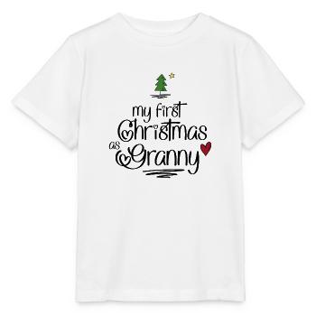 My first Christmas as Granny - Stanley/Stella Kinder T-Shirt MINI CREATOR  - Weiß - Vorne - Maike (125cm)