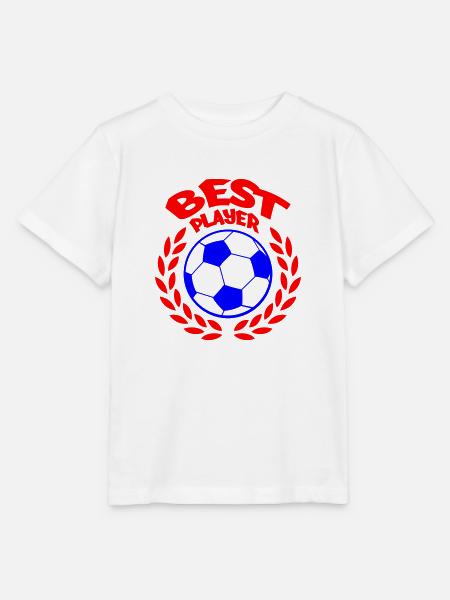 Best Soccer Player - Stanley/Stella Kinder T-Shirt MINI CREATOR - Weiß