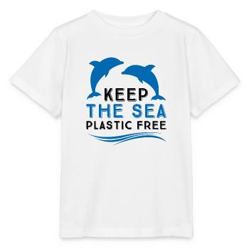 Umweltverschmutzung im Meer - Stanley/Stella Kinder T-Shirt MINI CREATOR  - Weiß - Vorne - Maike (125cm)