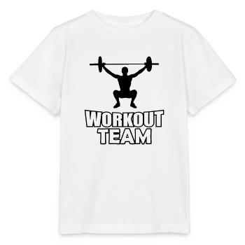 Workout Team - Stanley/Stella Kinder T-Shirt MINI CREATOR  - Weiß - Vorne - Maike (125cm)