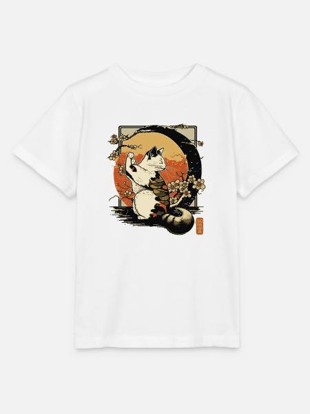 Neko Neko 1 - Stanley/Stella Kinder T-Shirt MINI CREATOR  - Weiß
