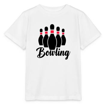bowling - T-shirt bio MINI CREATOR Stanley/Stella Enfant - blanc - Devant - Maike (125cm)