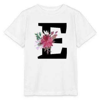 Floral Letter - Stanley/Stella MINI CREATOR Kids’ T-Shirt - white - Front - Maike (125cm)