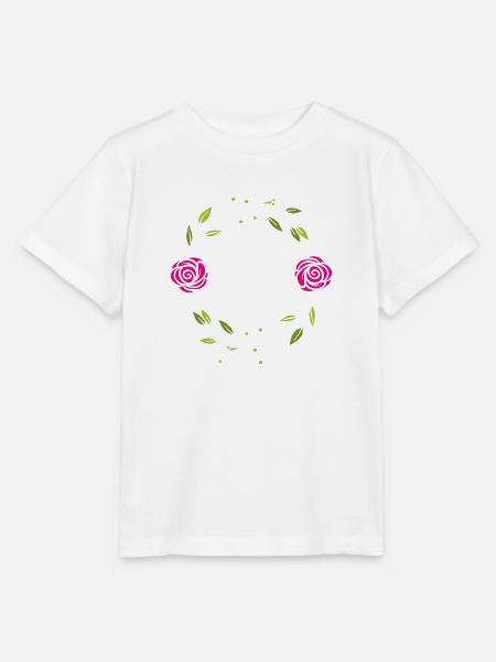 Flower Blume Pflanze - Stanley/Stella Kinder T-Shirt MINI CREATOR - Weiß