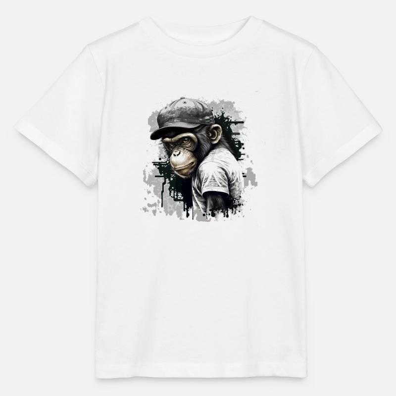 süßer Babyaffe - Stanley/Stella Kinder T-Shirt MINI CREATOR - Weiß