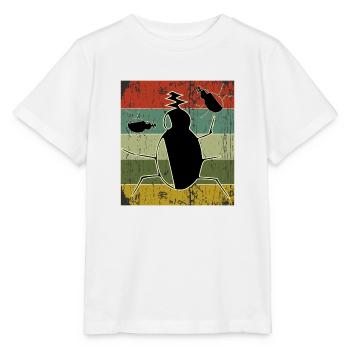 Vintage bugs sunset design - T-shirt bio MINI CREATOR Stanley/Stella Enfant - blanc - Devant - Maike (125cm)