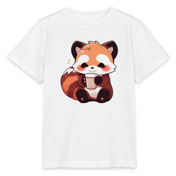 Red panda - Stanley/Stella MINI CREATOR Kids’ T-Shirt - white - Front - Maike (125cm)