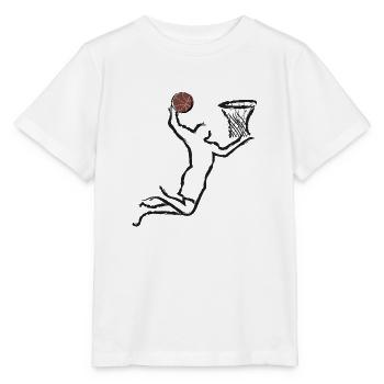 Basket ball player - Stanley/Stella MINI CREATOR Kids’ T-Shirt - white - Front - Maike (125cm)