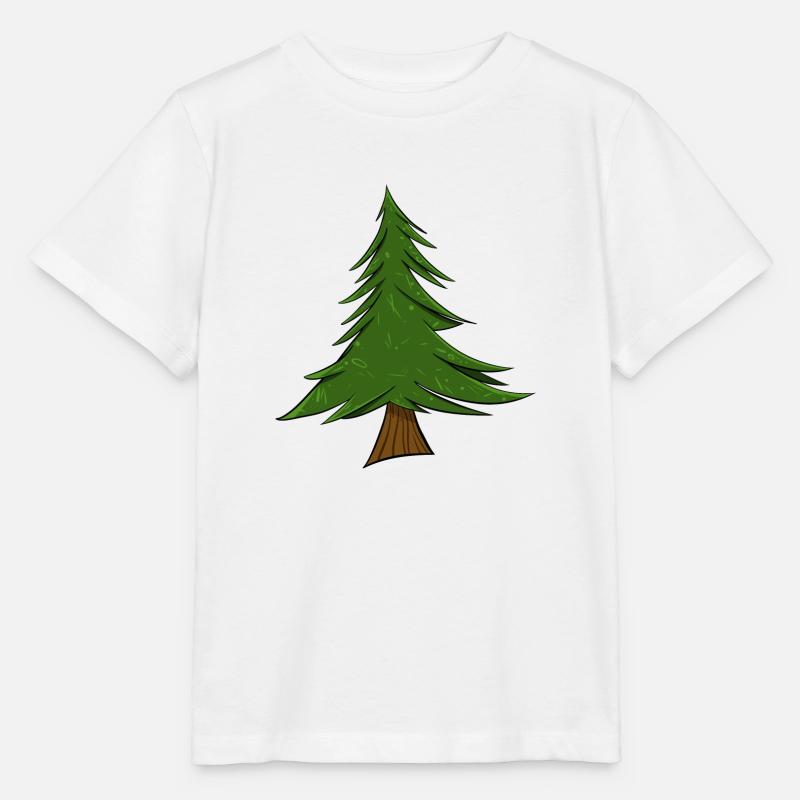 Tanne | Tannenbaum | Pine Tree - Stanley/Stella Kinder T-Shirt MINI CREATOR - Weiß