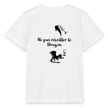 Ne pas réveiller le Dragon - T-shirt bio MINI CREATOR Stanley/Stella Enfant - blanc - Devant - Maike (125cm)