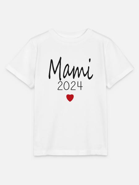 Mami - Zukunft Mami 2024 - Stanley/Stella Kinder T-Shirt MINI CREATOR - Weiß