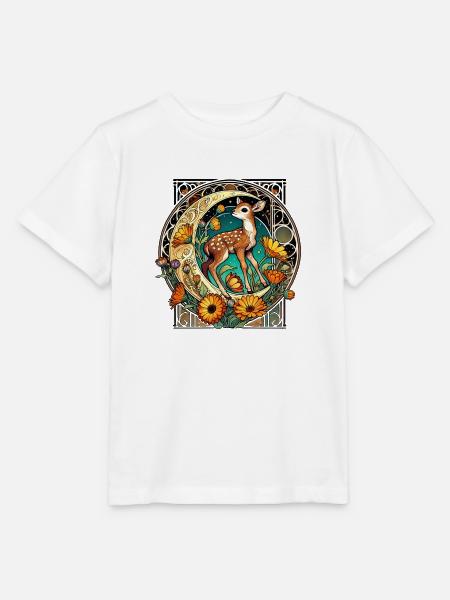 Rehbraun - Stanley/Stella Kinder T-Shirt MINI CREATOR  - Weiß