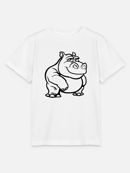 nilpferd - Stanley/Stella Kinder T-Shirt MINI CREATOR  - Weiß
