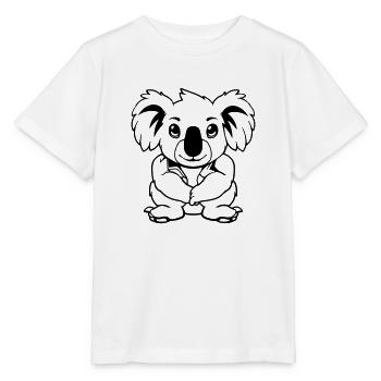 koalabär comic - Stanley/Stella Kinder T-Shirt MINI CREATOR  - Weiß - Vorne - Maike (125cm)