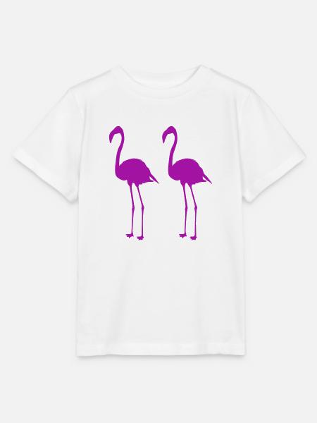 flamingos - Stanley/Stella Kinder T-Shirt MINI CREATOR  - Weiß