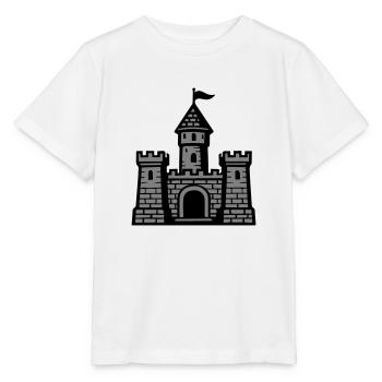Burg Symbol Steinmauer - Stanley/Stella Kinder T-Shirt MINI CREATOR  - Weiß - Vorne - Maike (125cm)