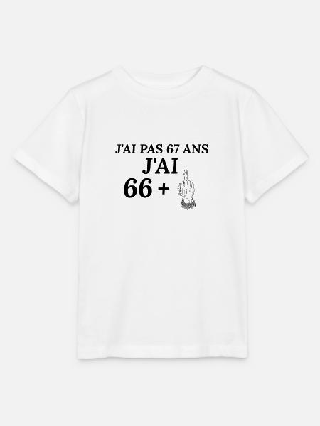 "67 Jahre alt – immer noch an der Spitze" - Stanley/Stella Kinder T-Shirt MINI CREATOR - Weiß