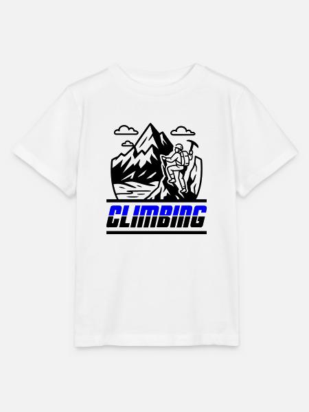 Bergsteigen Symbol - Stanley/Stella Kinder T-Shirt MINI CREATOR  - Weiß