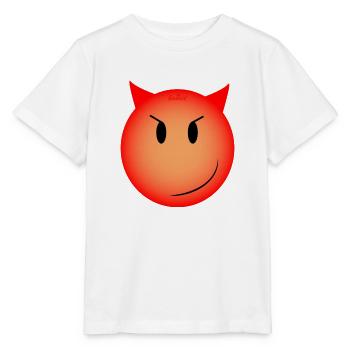 smiley diabolique - T-shirt bio MINI CREATOR Stanley/Stella Enfant - blanc - Devant - Maike (125cm)